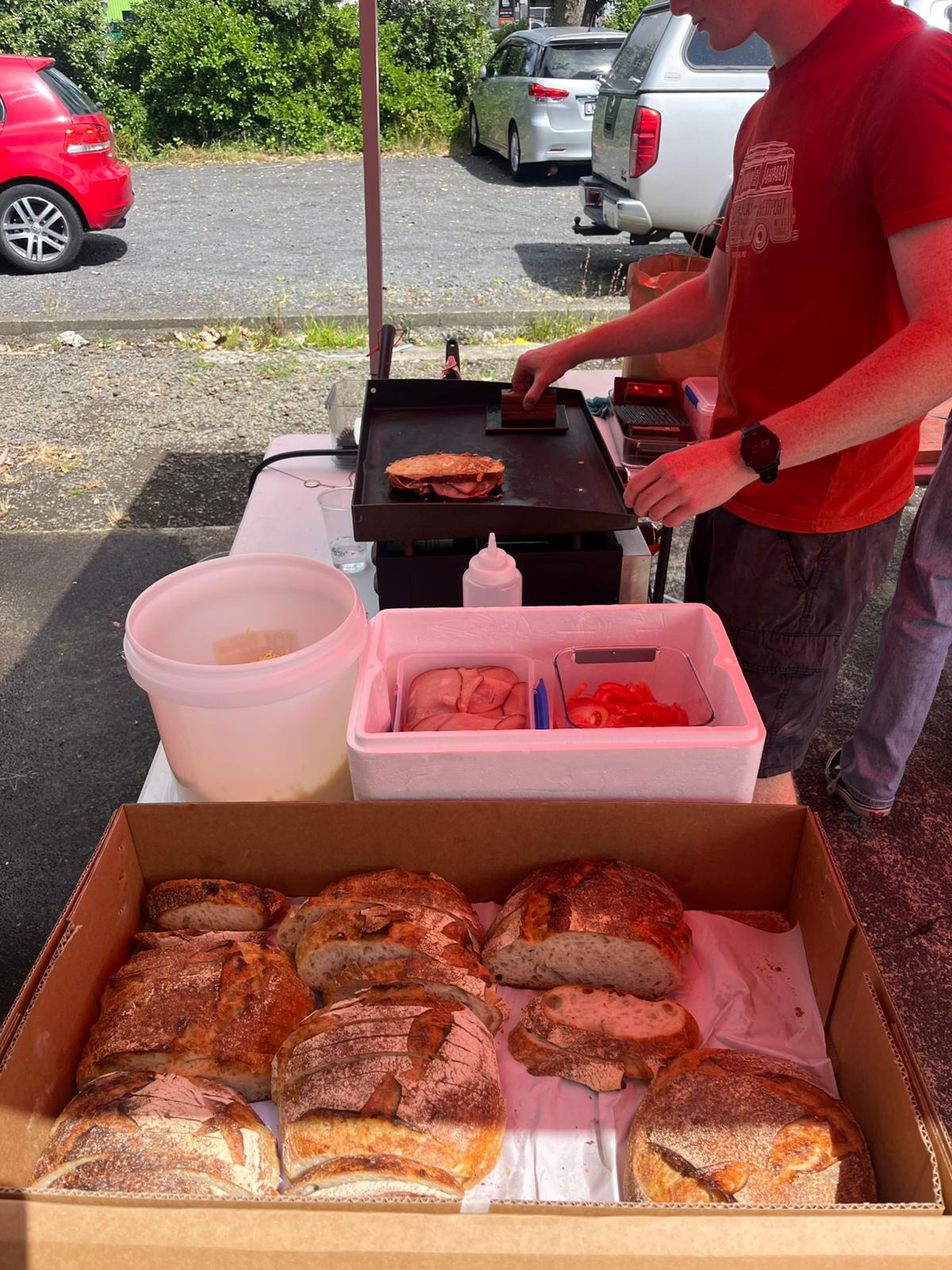 Prepping at the stall